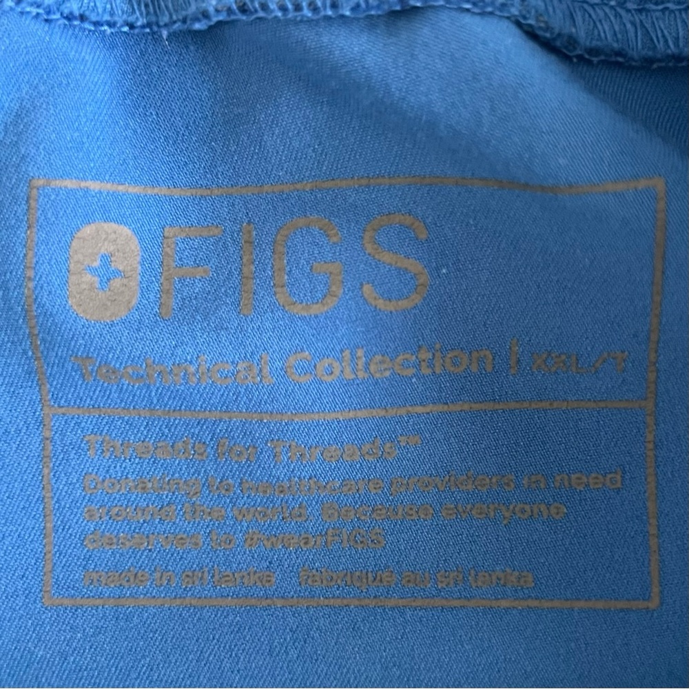 FIGS Zamora FIONx Jogger Royal Blue High Waisted Scrub Pants‎ - Picture 7 of 8